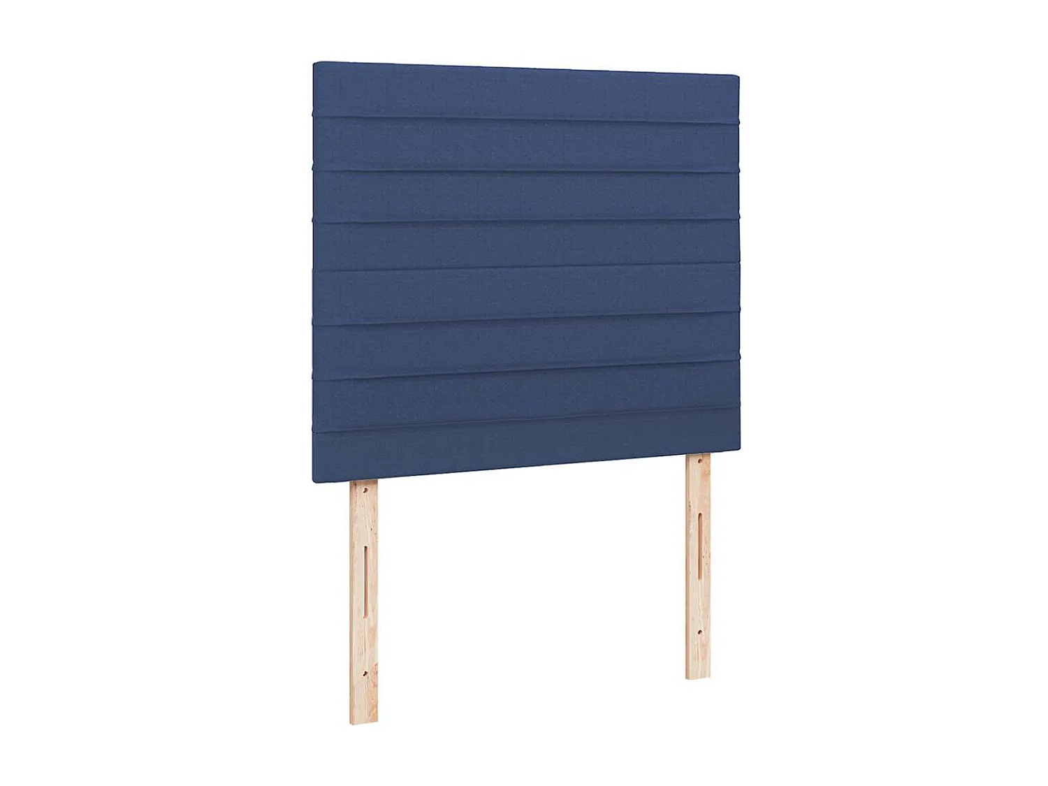 Sommier à lattes de lit matelas et LED bleu 120x190 cm tissu