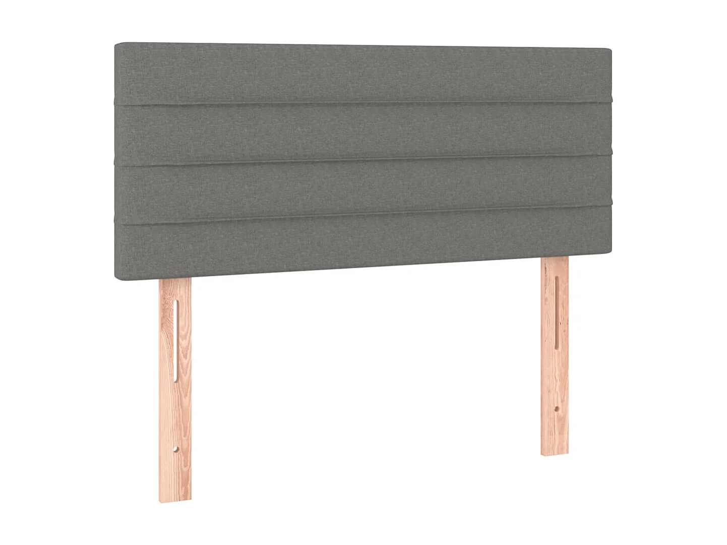 Cama box spring con colchón y LED tela marrón oscuro 120x190 cm