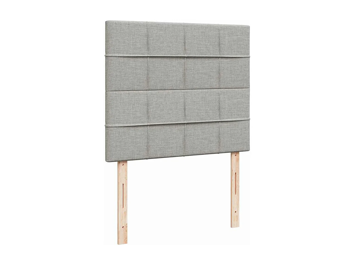 Letto a Molle Materasso e LED Grigio Chiaro 120x190 cm Tessuto