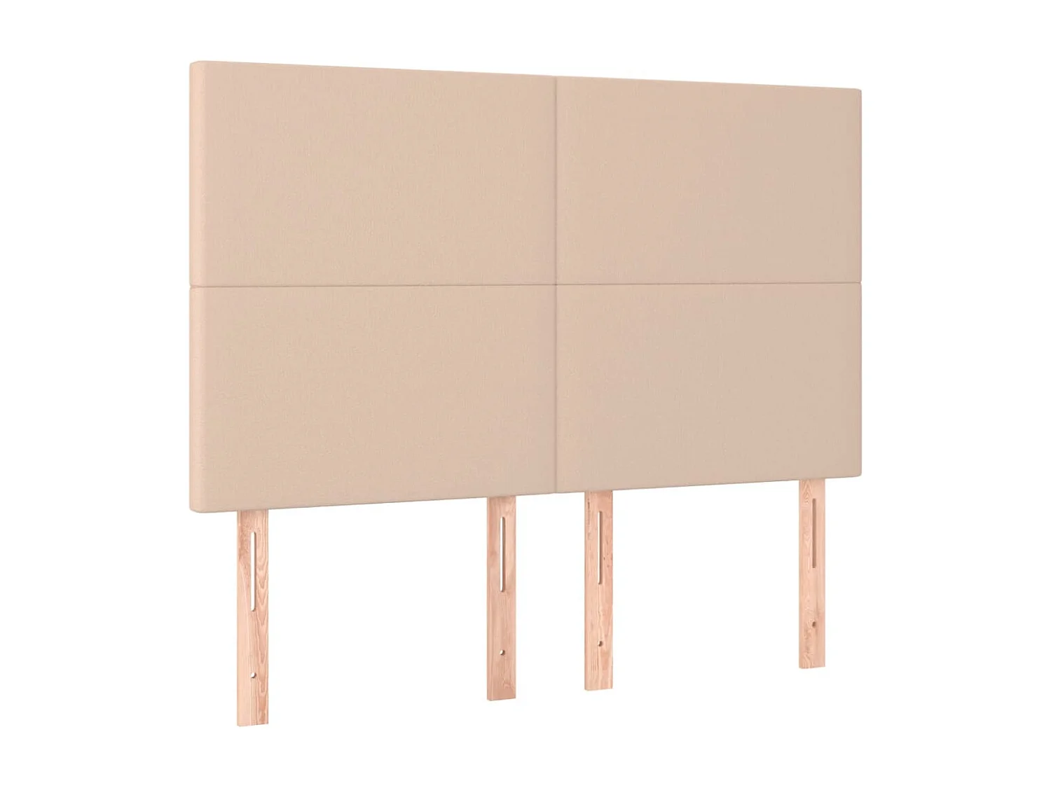 Cama box spring c/colchão/LED 140x190cm couro artif. cappuccino