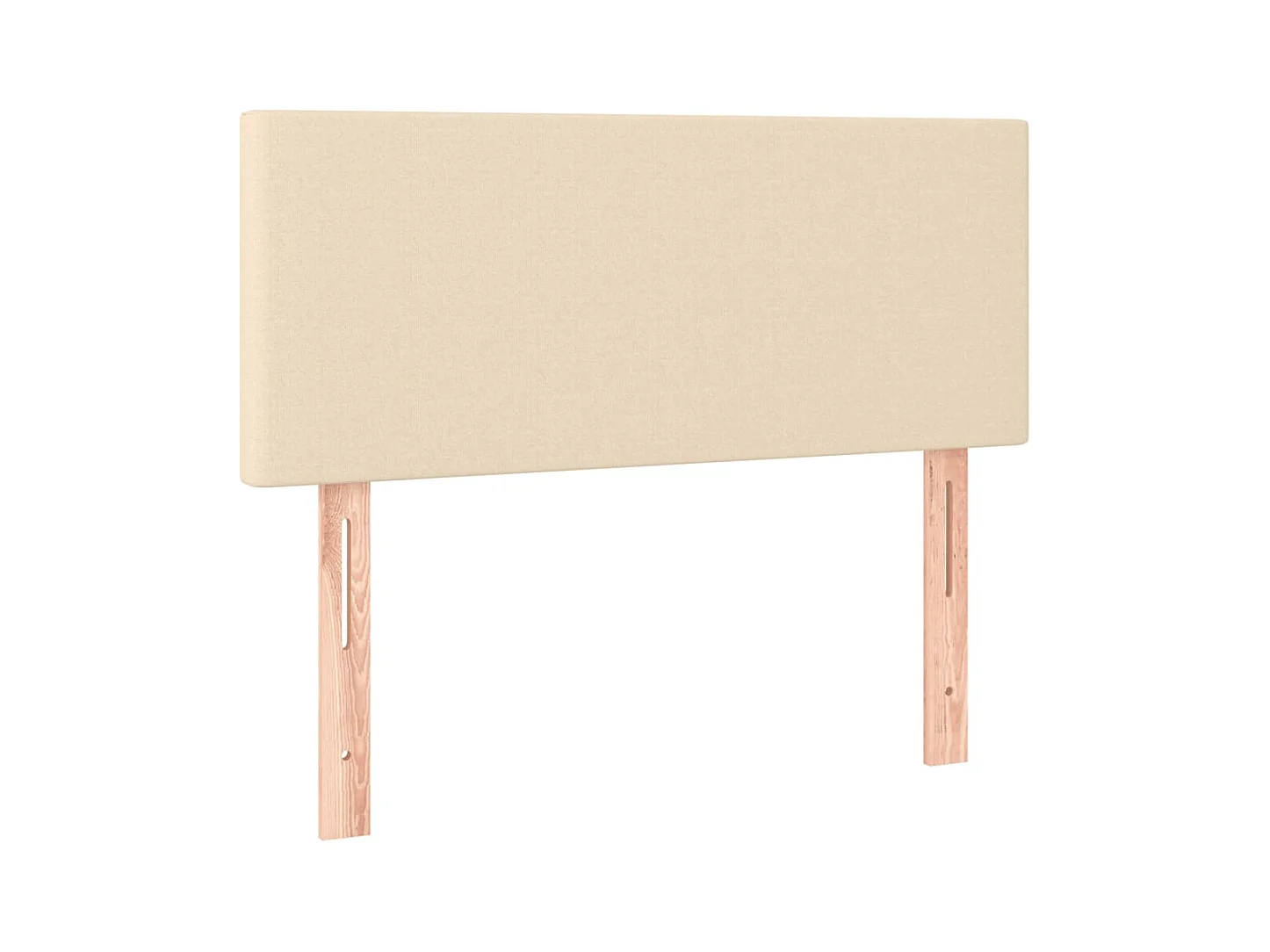 Letto a Molle con Materasso e LED Crema 120x190 cm in Tessuto