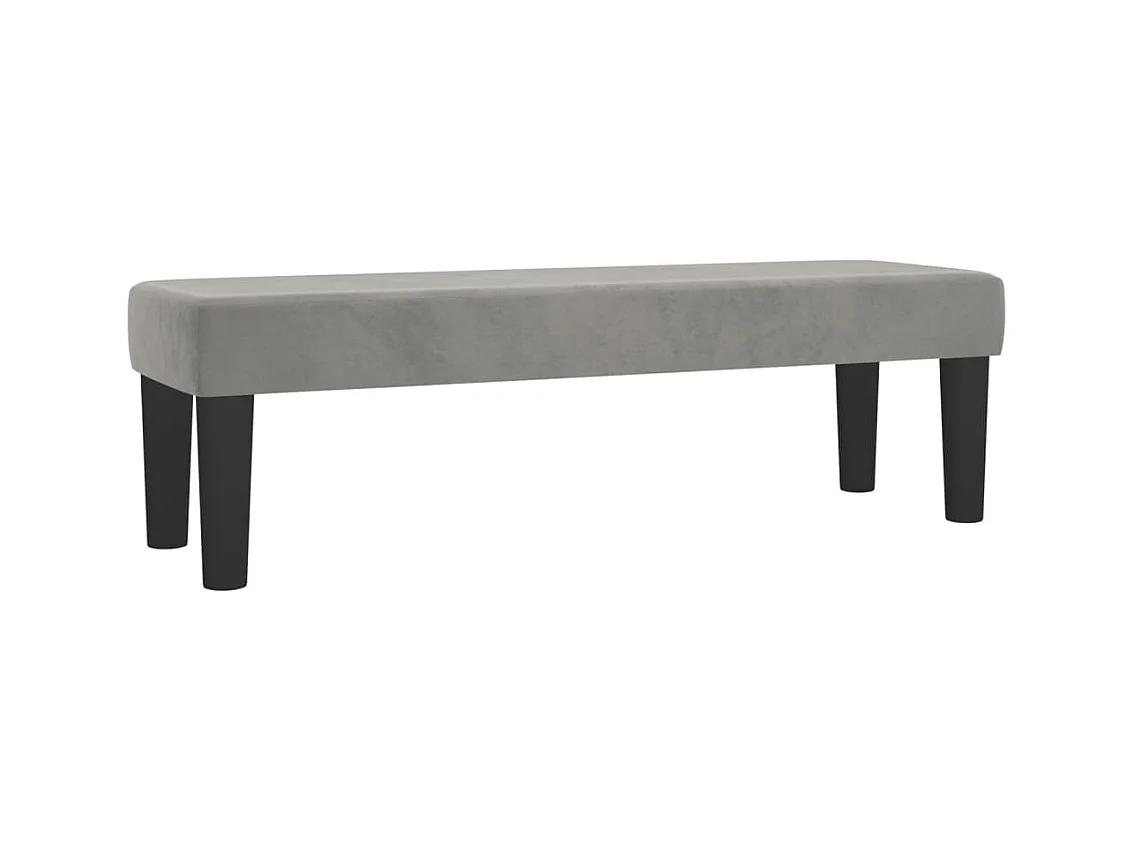 Boxspringbett mit Matratze Hellgrau 160x200 cm Samt