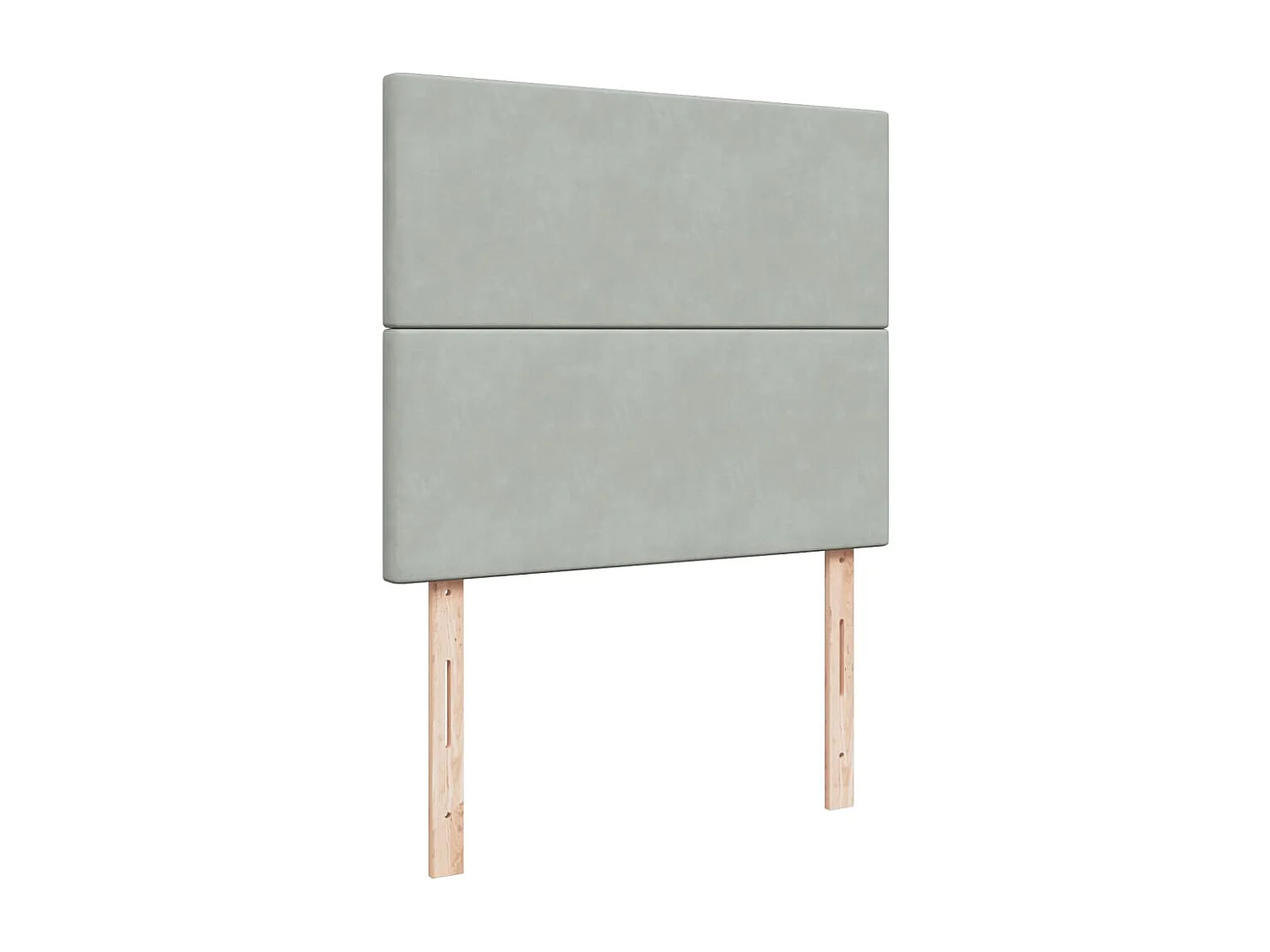 Giroletto a Molle con Materasso Grigio Chiaro 120x190cm Velluto