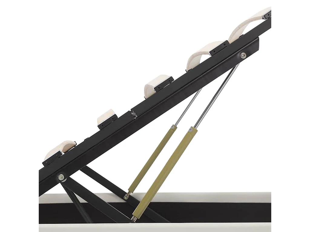 Cadre de lit à rangement hydraulique sans matelas avec LED