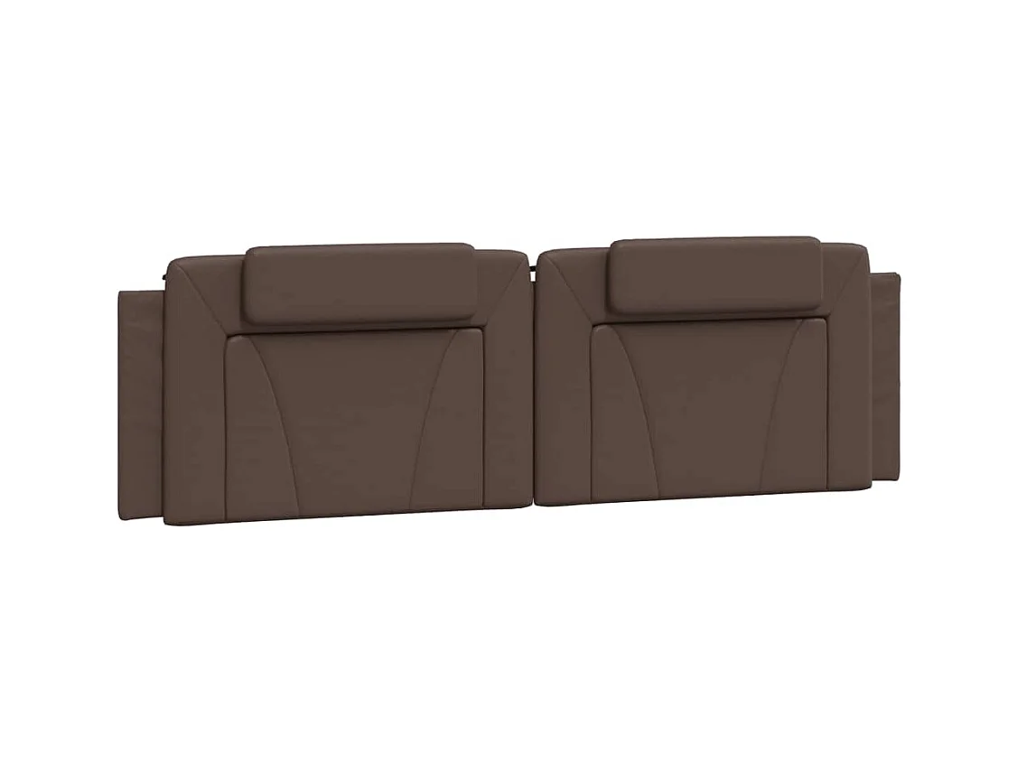 Bedframe met LED-verlichting kunstleer bruin 180x200 cm