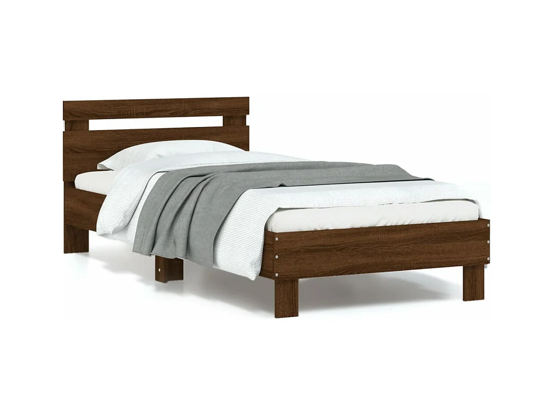 Cadre de lit sans matelas avec lumières LED 90x190 cm