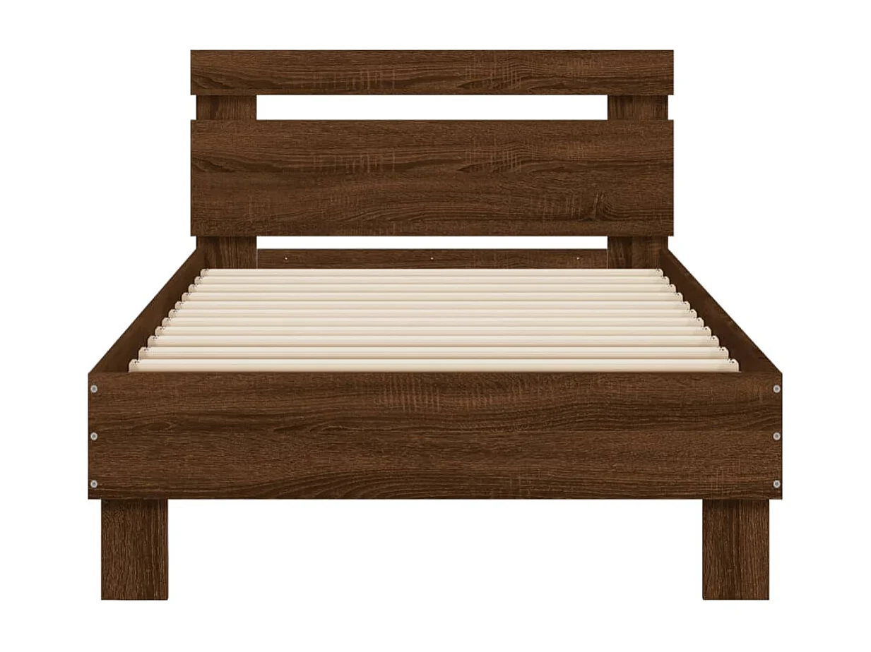 Cadre de lit sans matelas avec lumières LED 90x190 cm