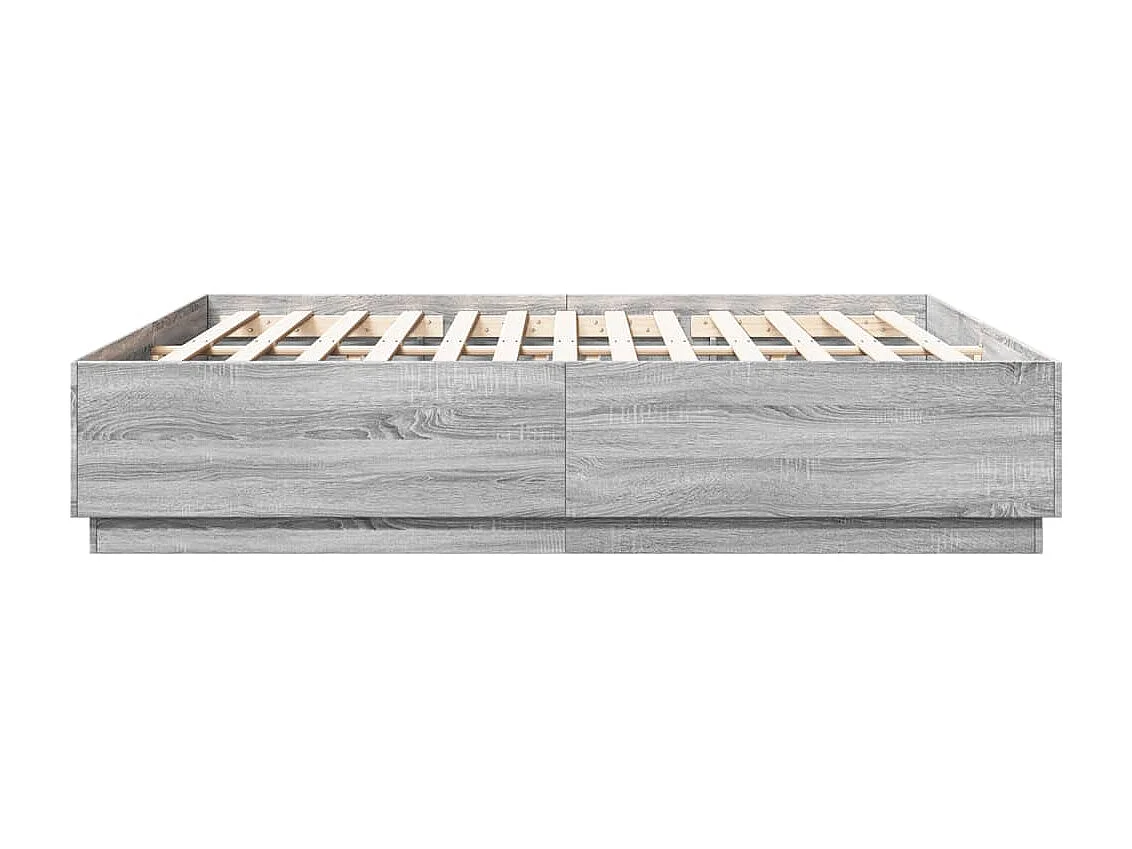Giroletto Luci LED Grigio Sonoma 200x200 cm Legno Multistrato