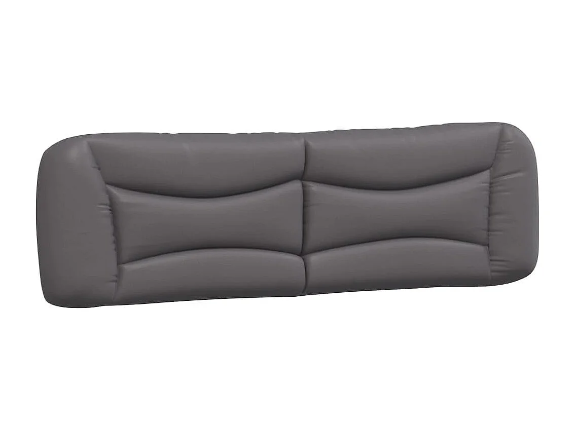 Cadre de lit avec LED sans matelas gris 180x200 cm