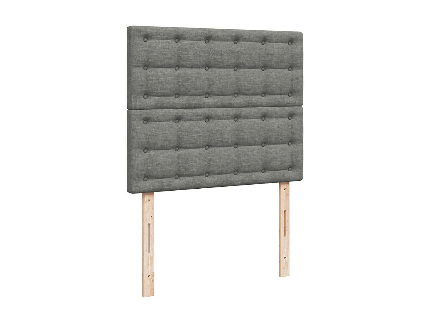 Cama box spring con colchón y LED tela marrón oscuro 120x190 cm