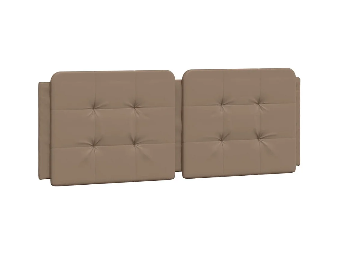 Cadre de lit avec LED sans matelas cappuccino 120x200 cm