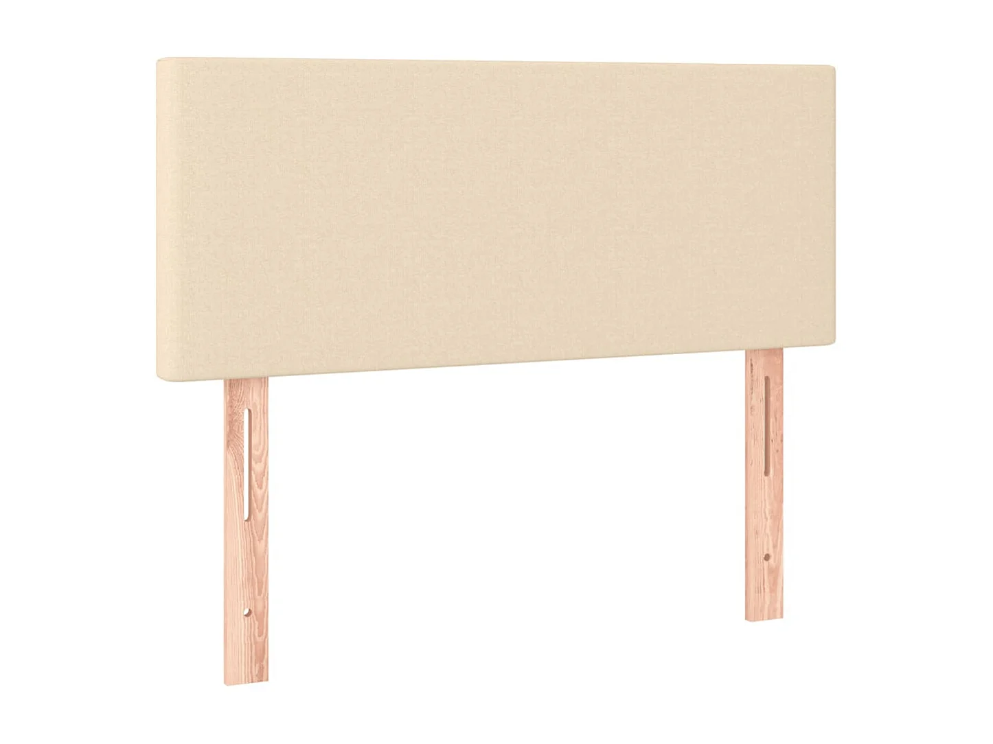 Letto a Molle con Materasso e LED Crema 120x190 cm in Tessuto