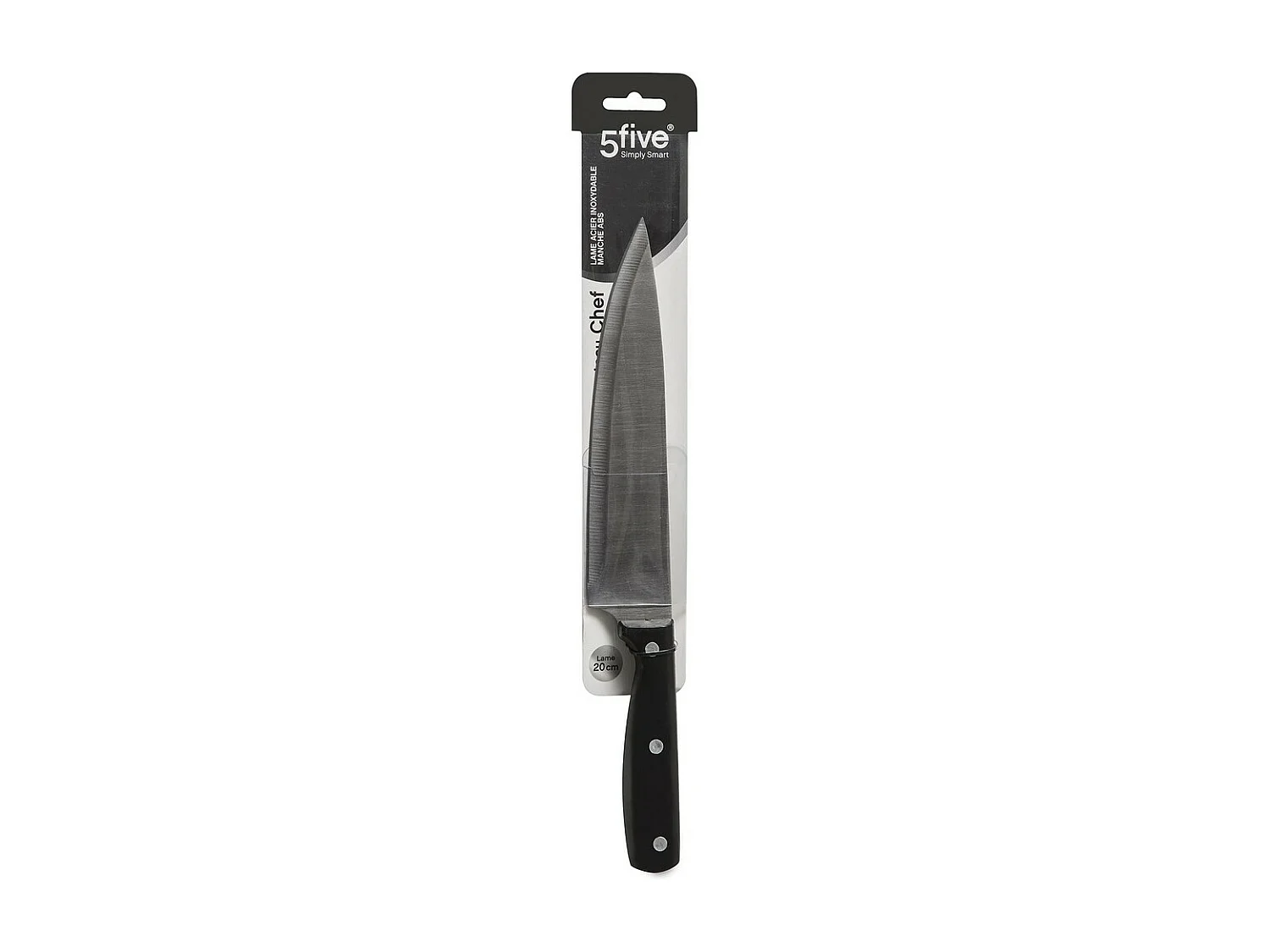 Couteau de Chef "Dice" Inox 32cm Noir