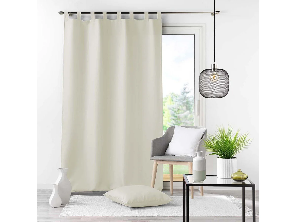 Rideau à Passants "Essentiel" 140x260cm Naturel