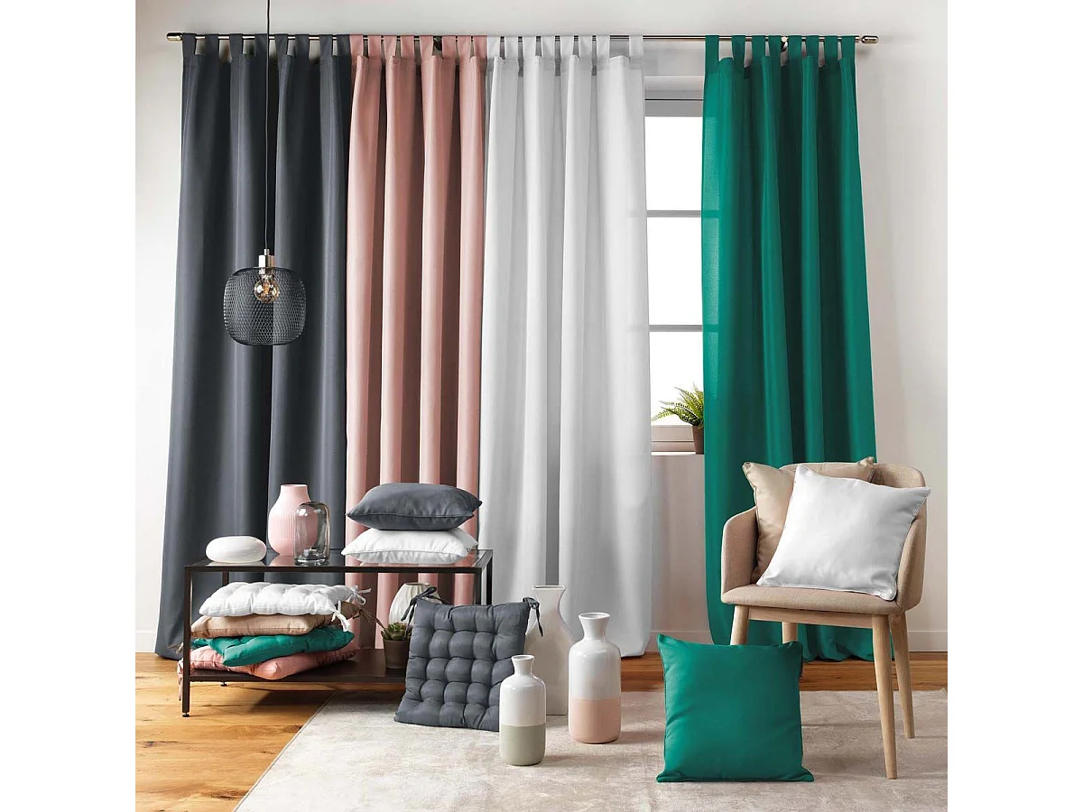 Rideau à Passants "Essentiel" 140x260cm Naturel