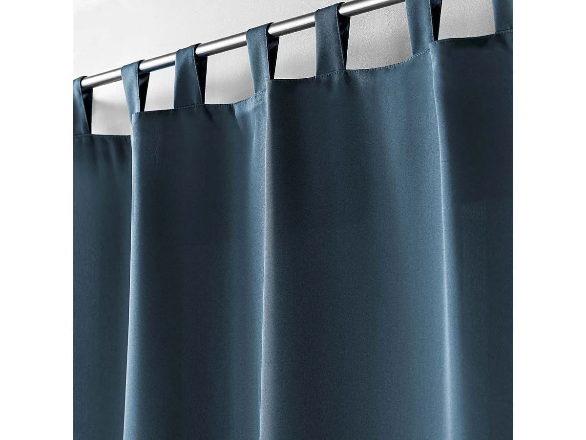 Rideau à Passants "Essentiel" 140x260cm Bleu Marine