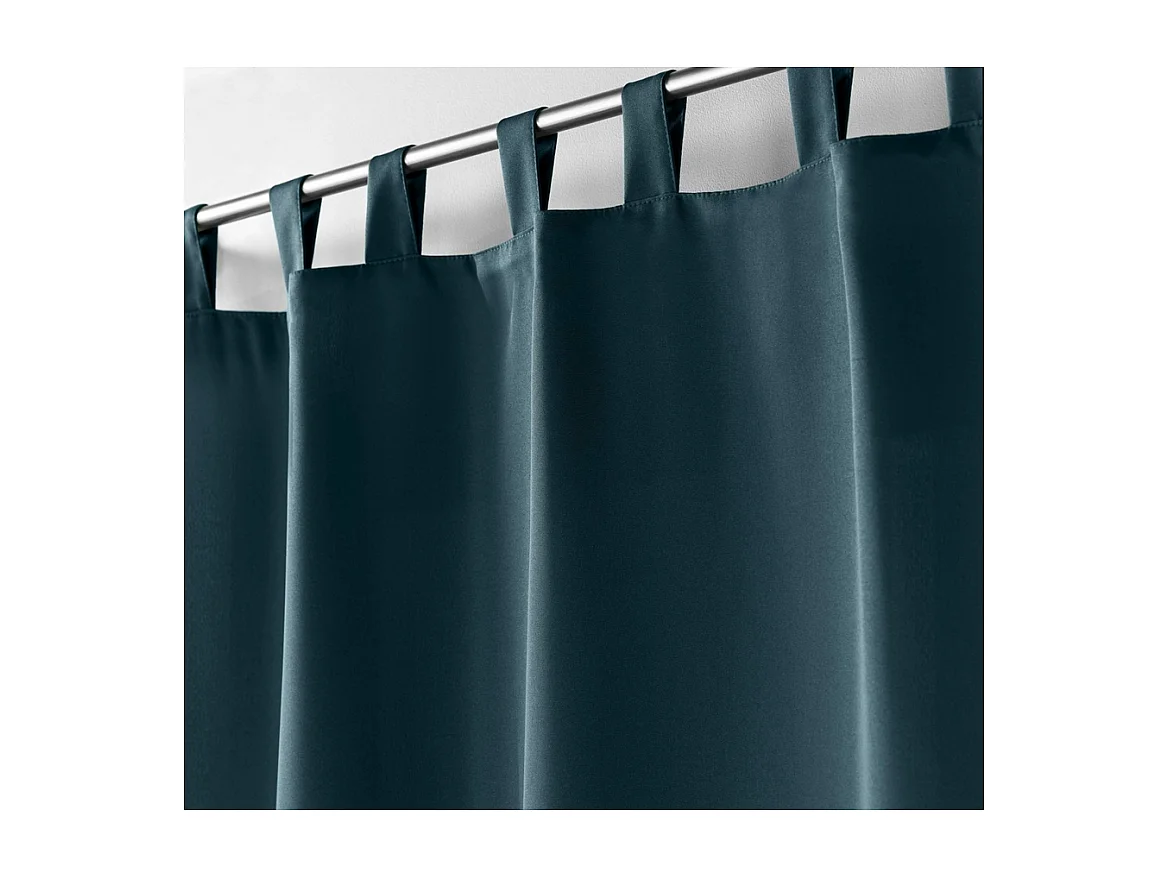 Rideau à Passants "Essentiel" 140x260cm Bleu Marine