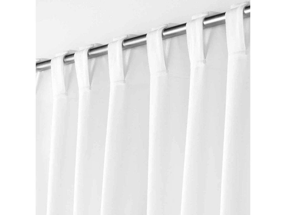 Rideau à Passants "Mistraline" 140x240cm Blanc