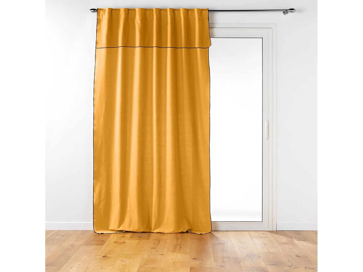 Rideau à Passants "Mistraline" 140x240cm Moutarde