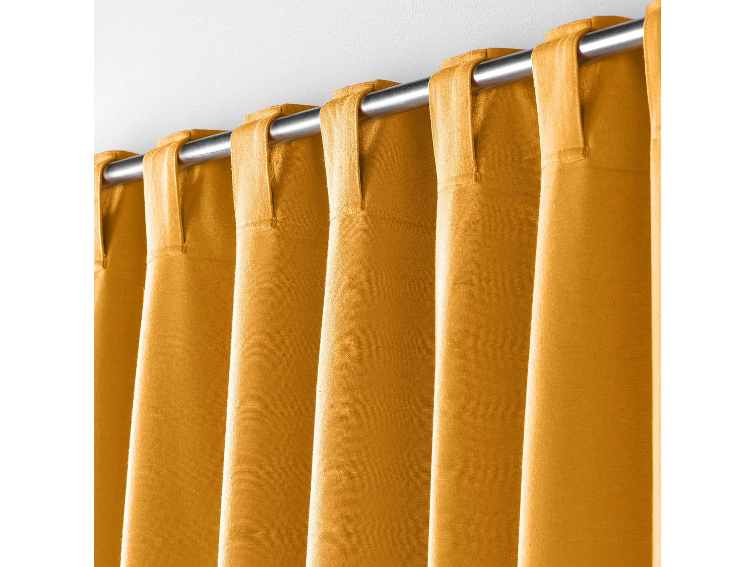 Rideau à Passants "Mistraline" 140x240cm Moutarde