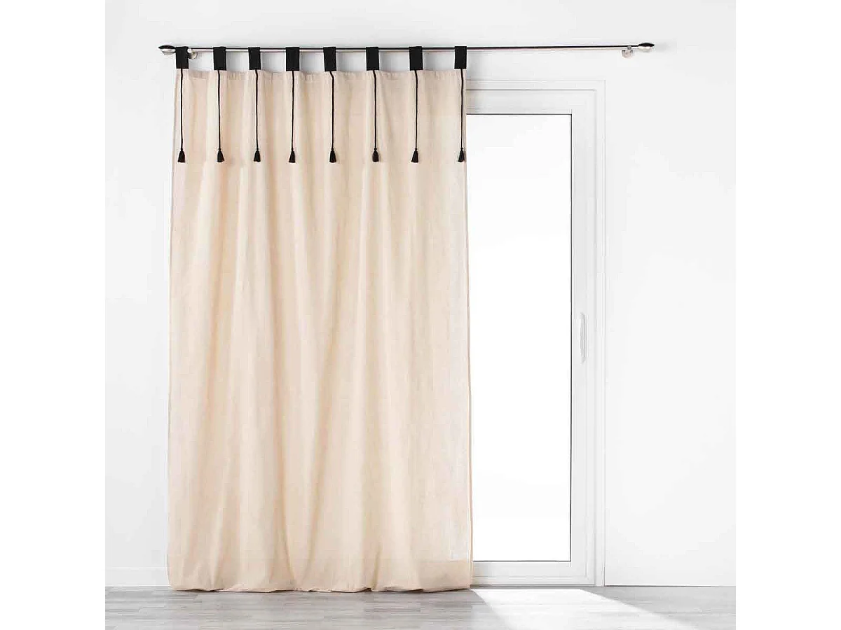 Rideau à Passants "Filine" 140x240cm Naturel