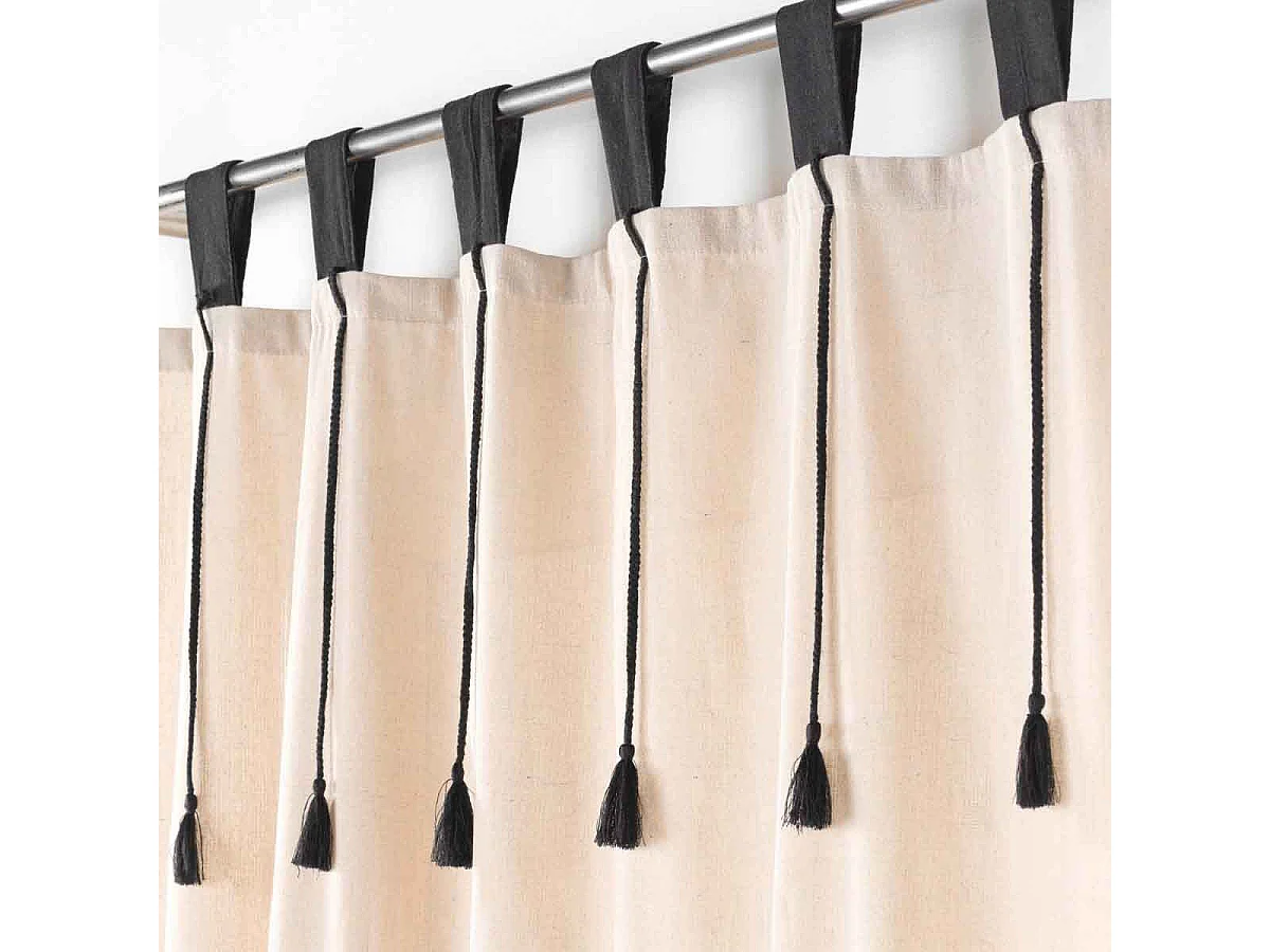 Rideau à Passants "Filine" 140x240cm Naturel