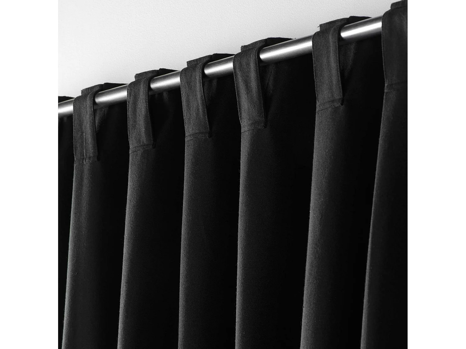 Rideau à Passants "Mistraline" 140x240cm Noir