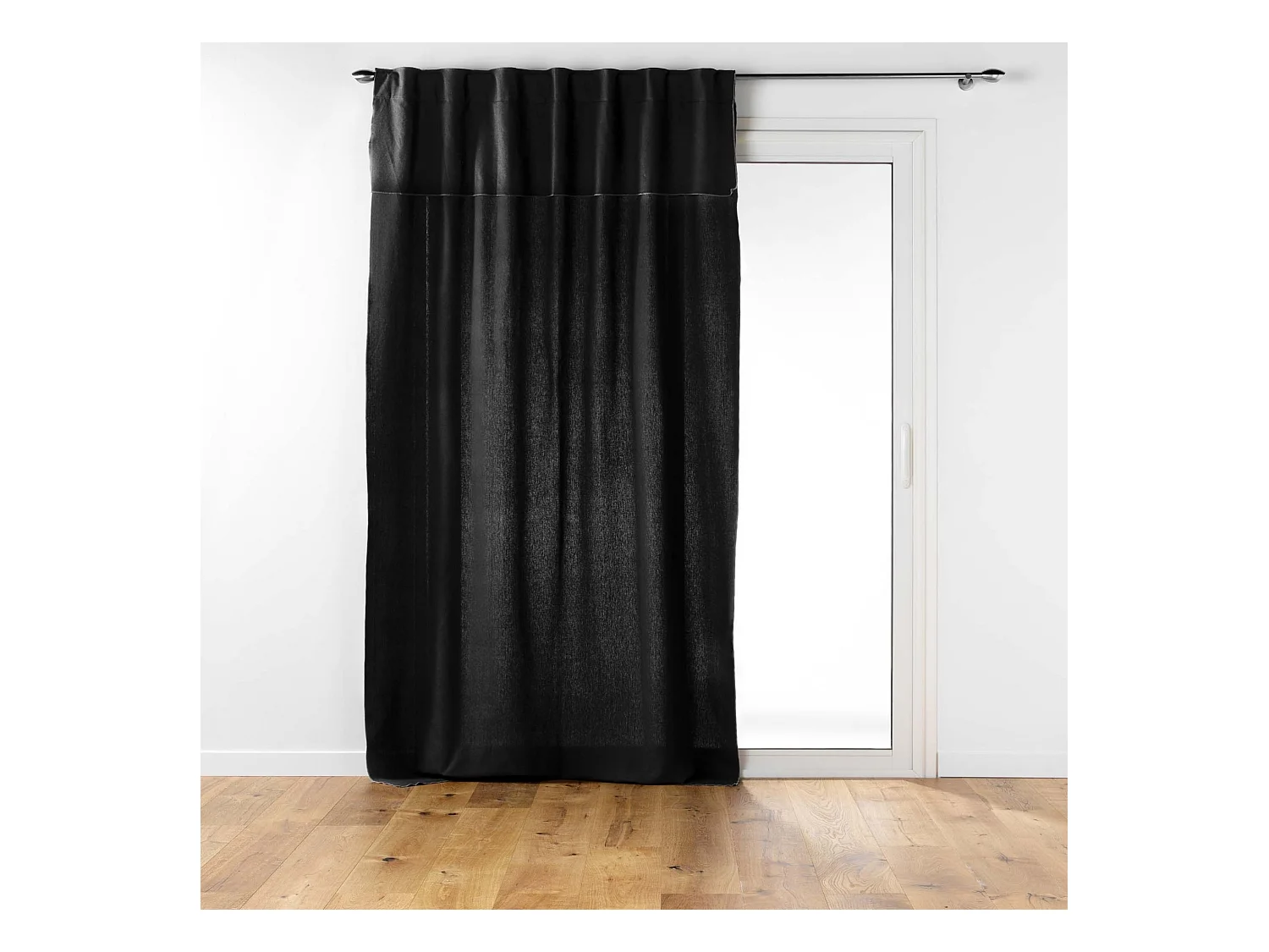 Rideau à Passants "Mistraline" 140x240cm Noir