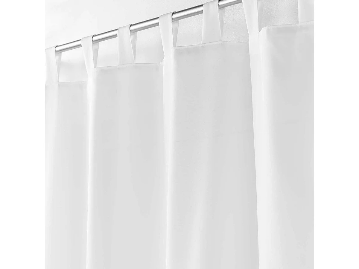 Rideau à Passants "Essentiel" 140x260cm Blanc