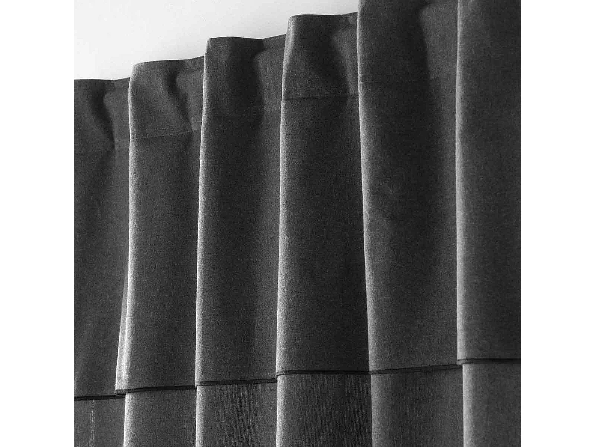 Rideau à Passants "Mistraline" 140x240cm Anthracite