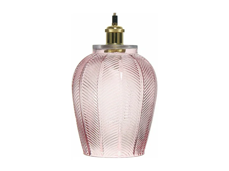 Lampe Suspension Design "Bianca" 34cm Rose