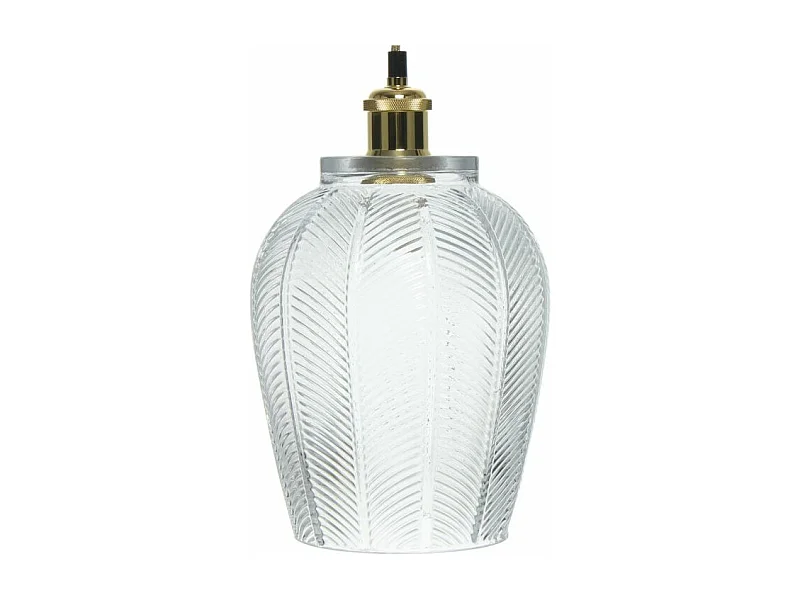 Lampe Suspension Design "Bianca" 34cm Transparent