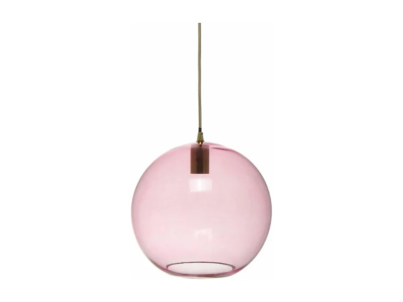 Lampe Suspension Ronde "Heike" 36cm Rose