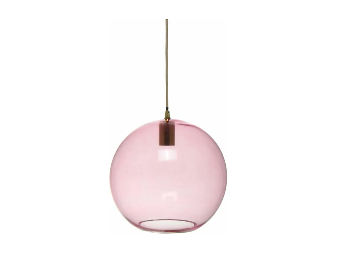 Lampe Suspension Ronde "Heike" 36cm Rose
