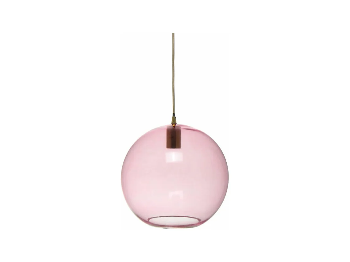 Lampe Suspension Ronde "Heike" 36cm Rose