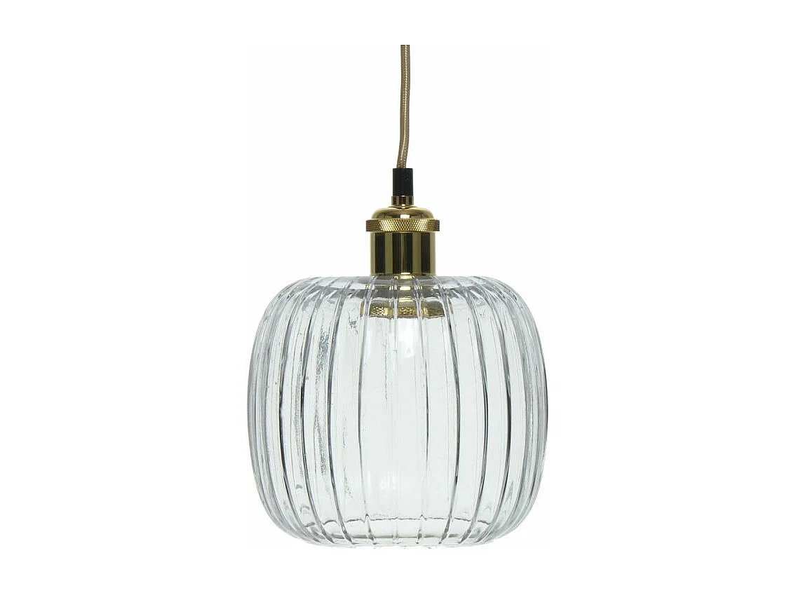 Lampe Suspension Vintage "Claudia" 24cm Transparent
