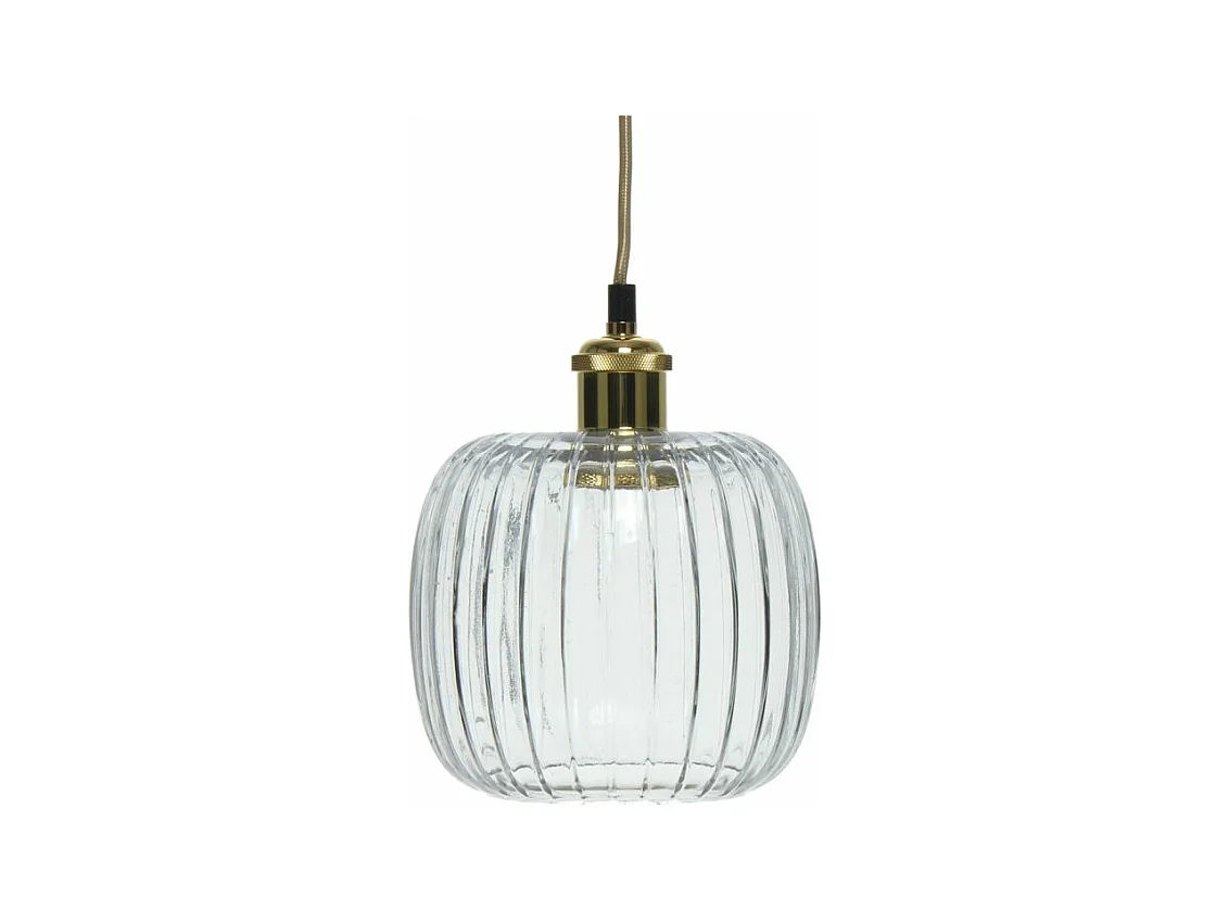 Lampe Suspension Vintage "Claudia" 24cm Transparent