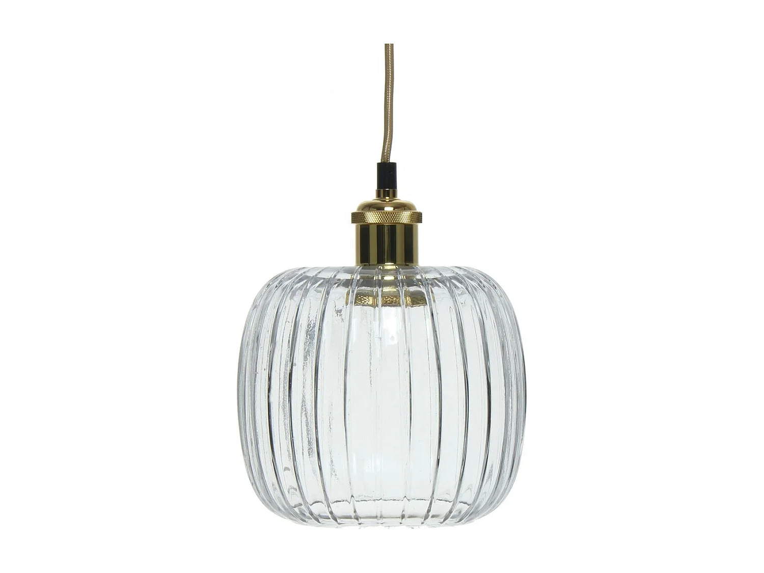Lampe Suspension Vintage "Claudia" 24cm Transparent