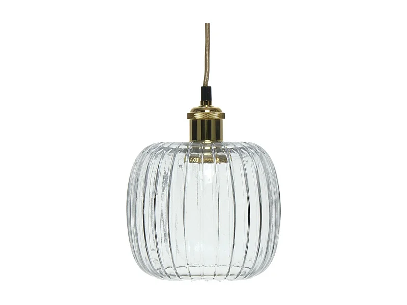 Lampe Suspension Vintage "Claudia" 24cm Transparent
