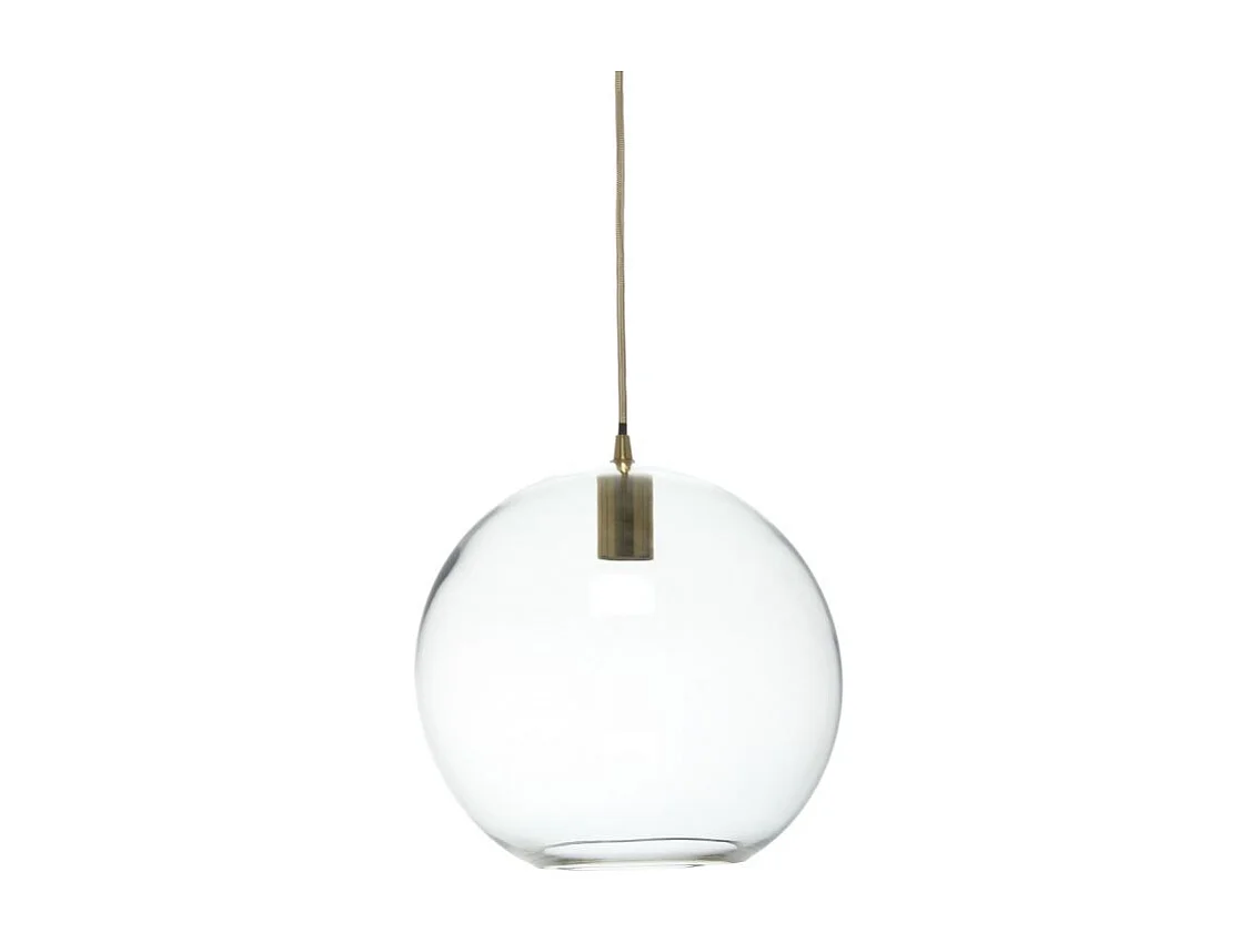 Lampe Suspension Ronde "Heike" 36cm Transparent