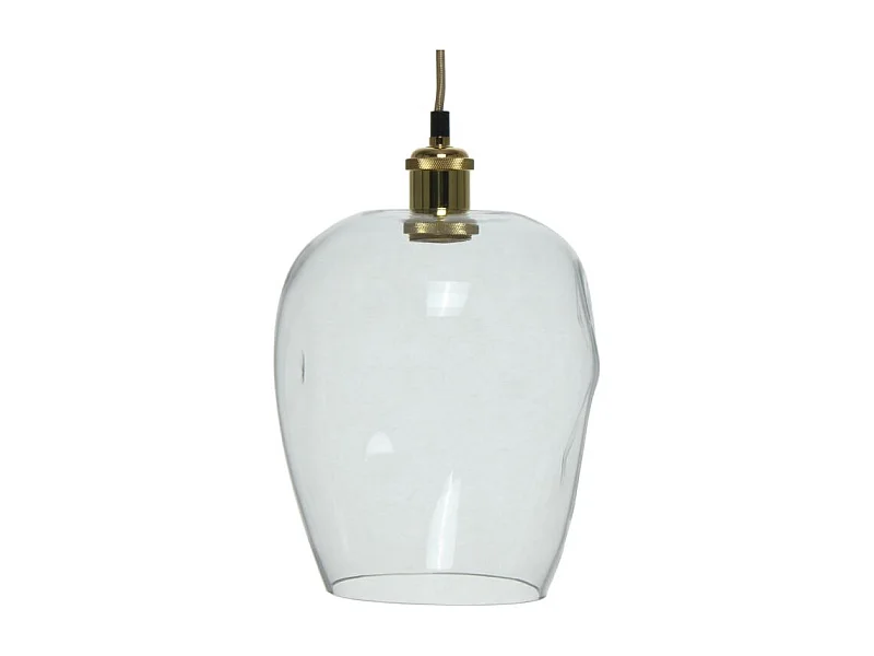 Lampe Suspension Vintage "Vicky" 34cm Transparent