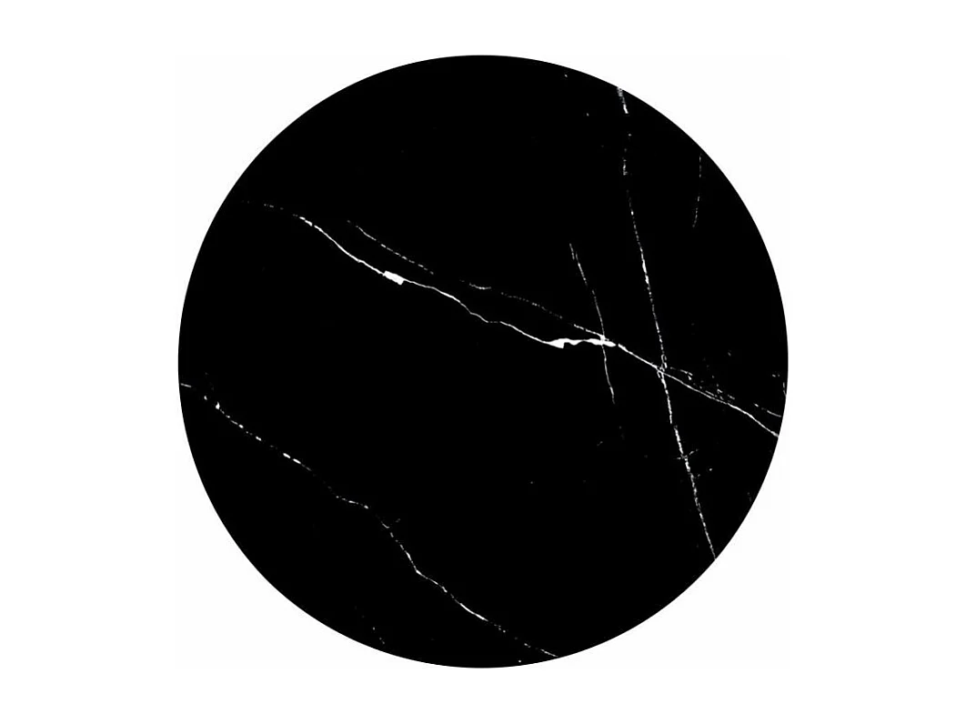 Stolik kawowy TRIBECA 50x50 czarny marmur/złoty