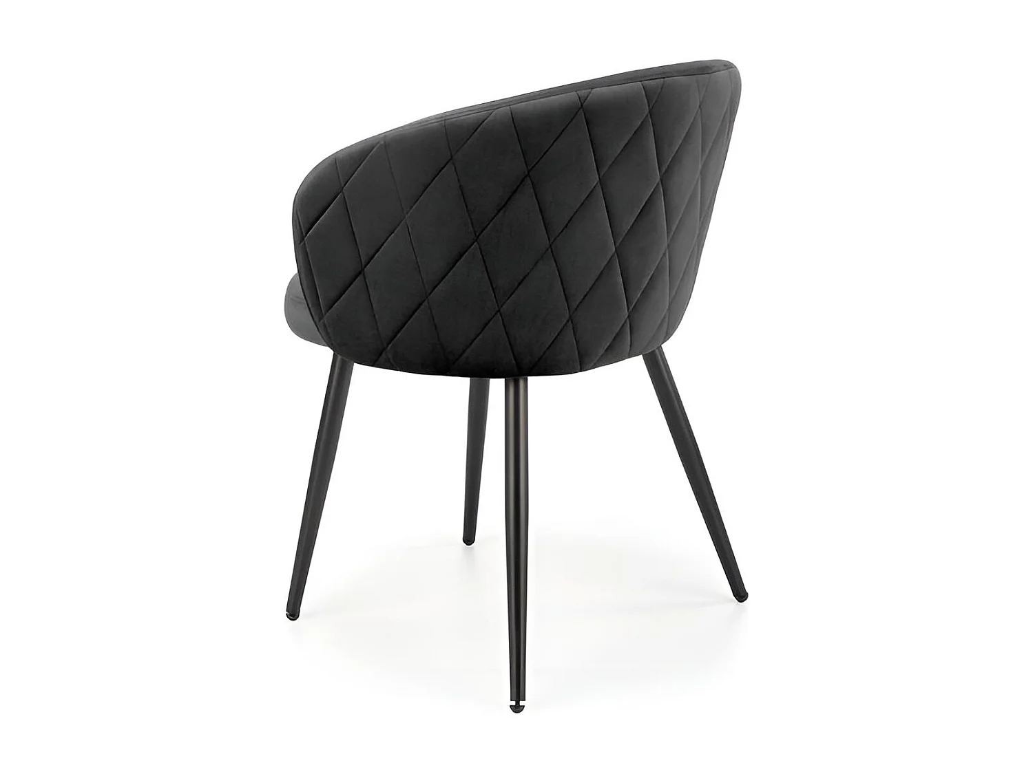 Krzesło tapicerowane K430 VELVET czarne
