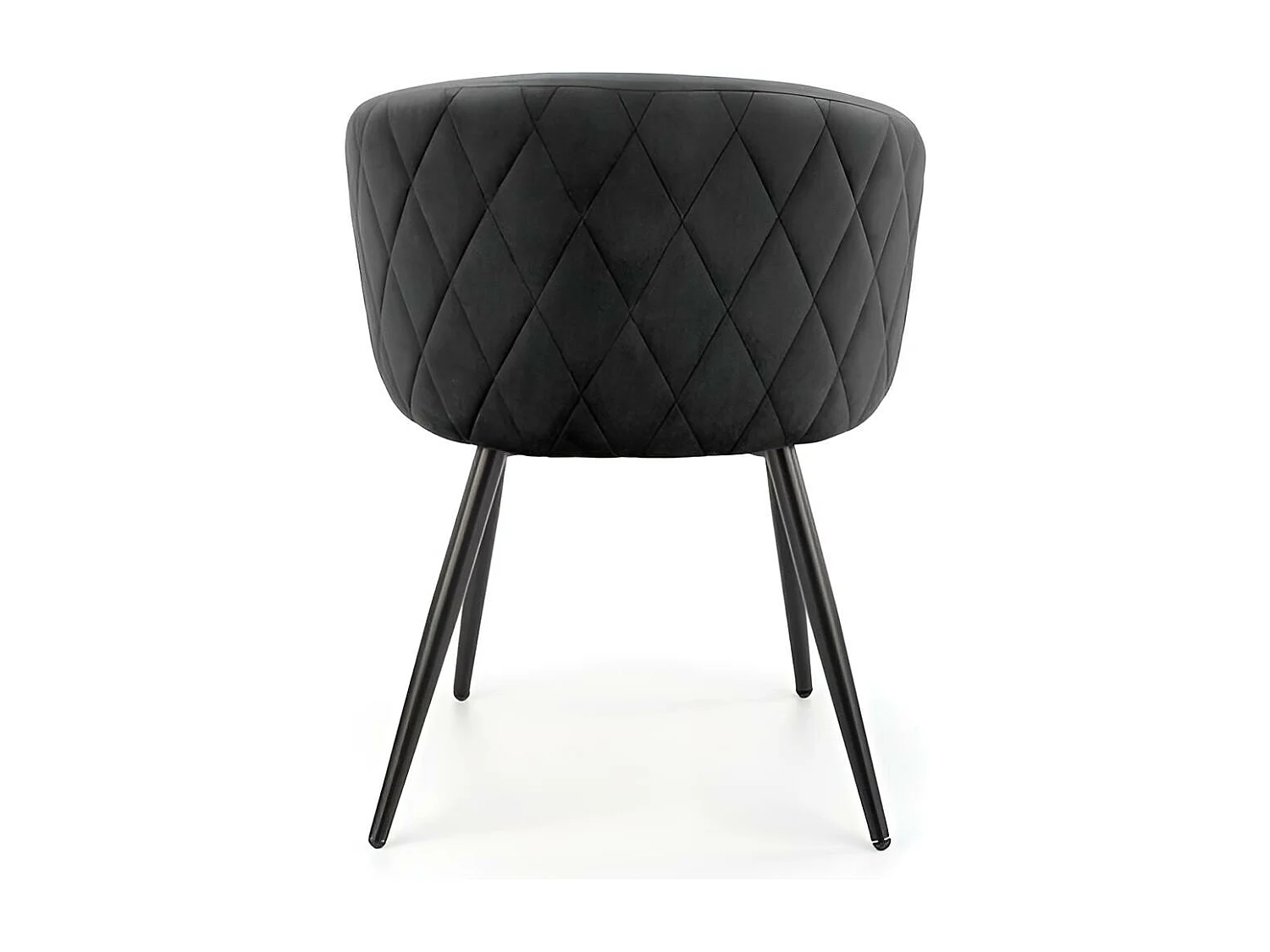 Krzesło tapicerowane K430 VELVET czarne