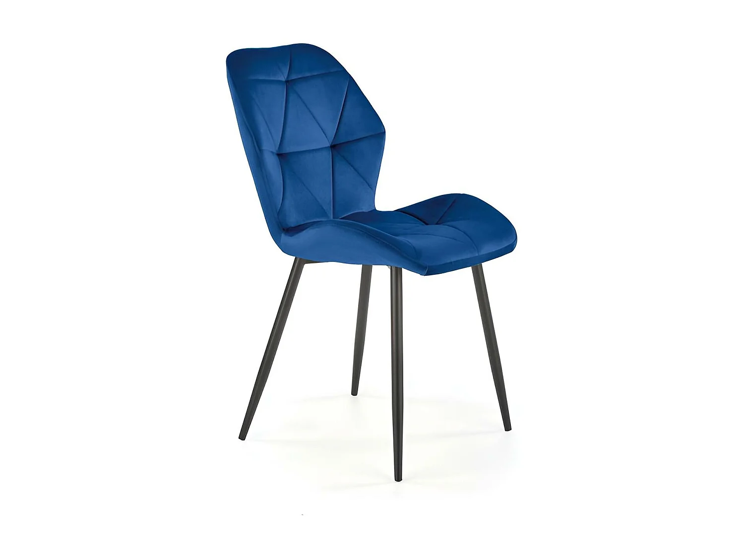 Krzesło tapicerowane K453 VELVET czarne