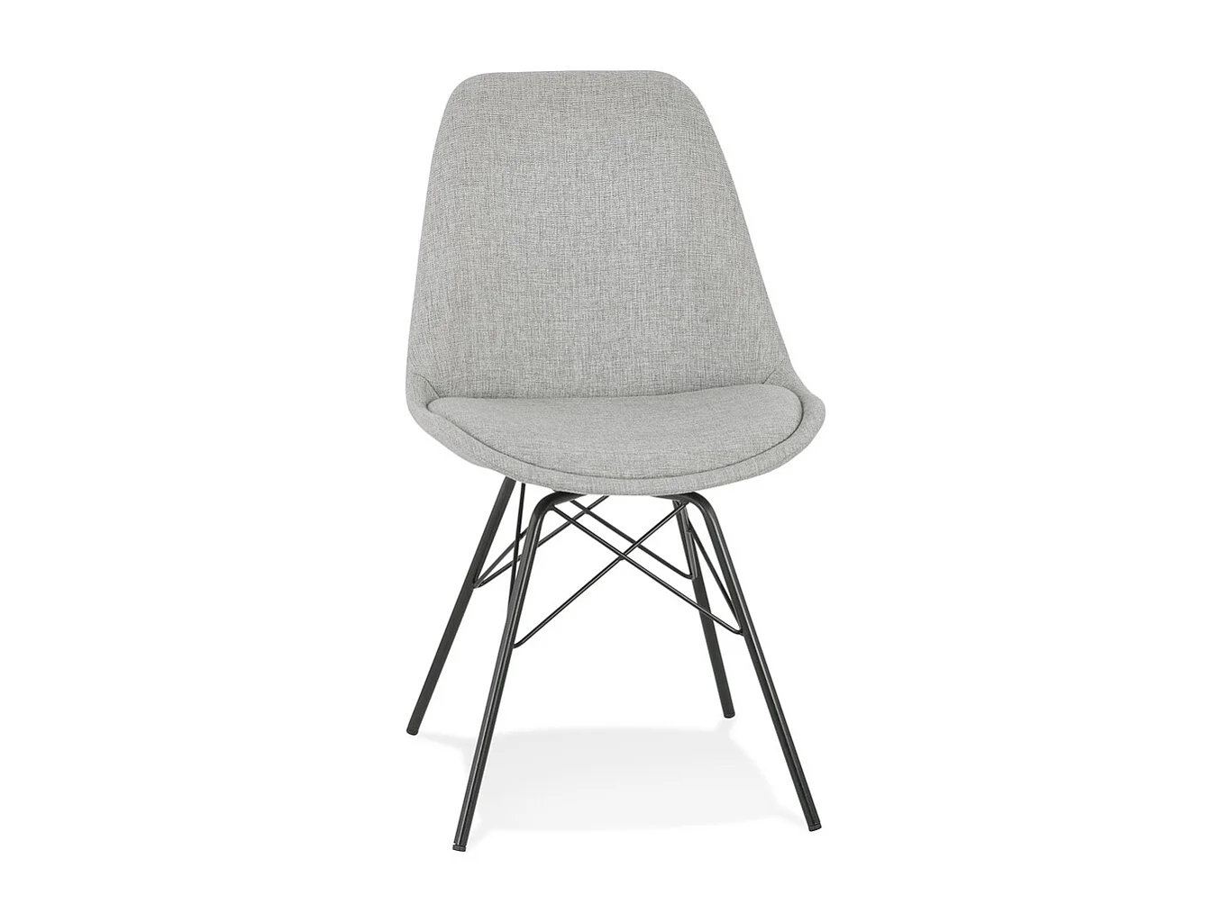 Designerstuhl - INDIA - grijs - 45x55x83 cm