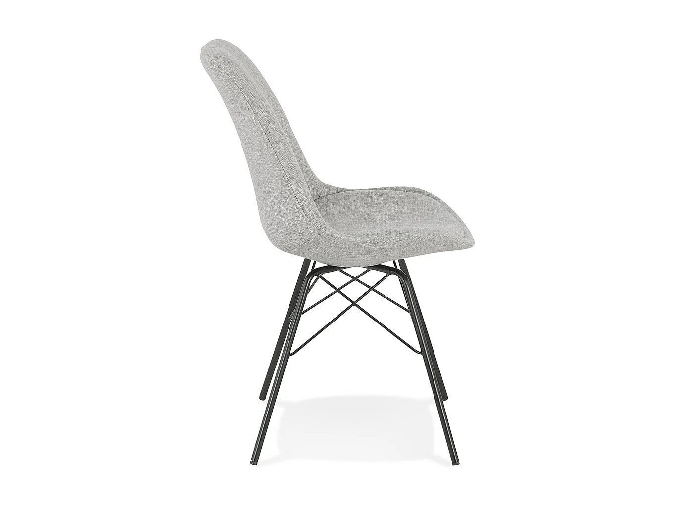 Designerstuhl - INDIA - grijs - 45x55x83 cm