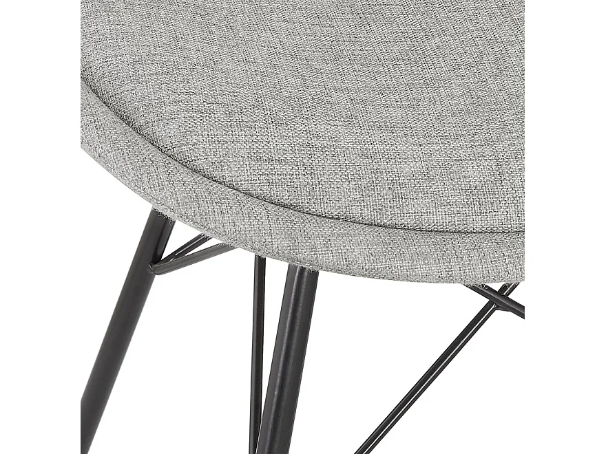 Designerstuhl - INDIA - grijs - 45x55x83 cm