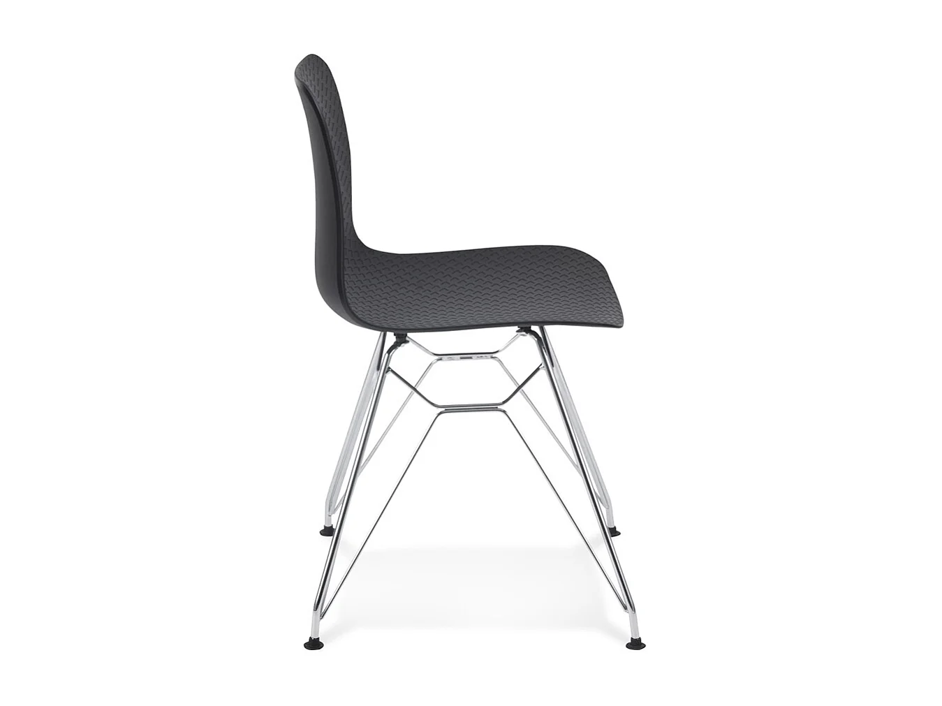 Sedia di design -GAUDY - Nero - 49x47x78 cm