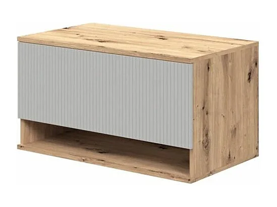 Szafka pod umywalkę AVIOLA 1S 80cm dąb artisan/kaszmirowy mat